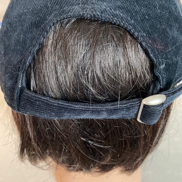 American Eagle Outfitters Black Corduroy Weekend Rainbow Truckers Hat OS - Picture 4 of 12